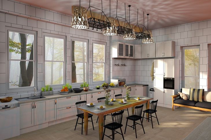 At what height should a chandelier hang in a dining room: find out how to make it cozy and beautiful room